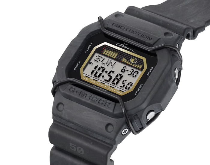 Casio Casio G-Shock GLX-5600KB-1, g-shock япония мужские часы на браслете силикон боковой вид